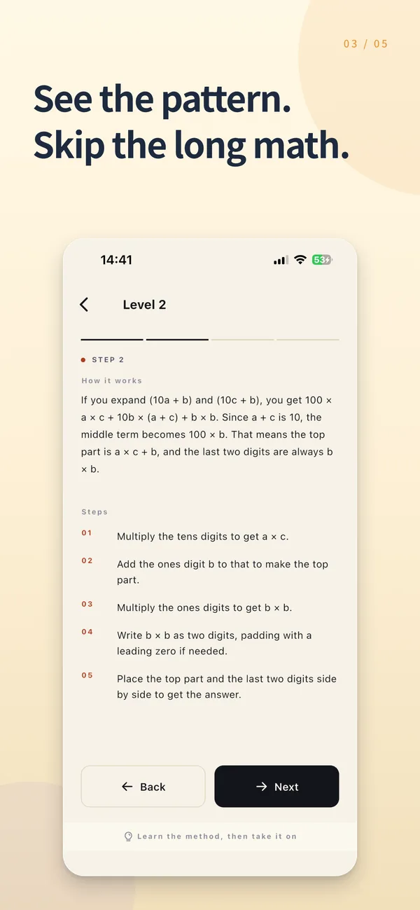 Indian Calculations — screen 3